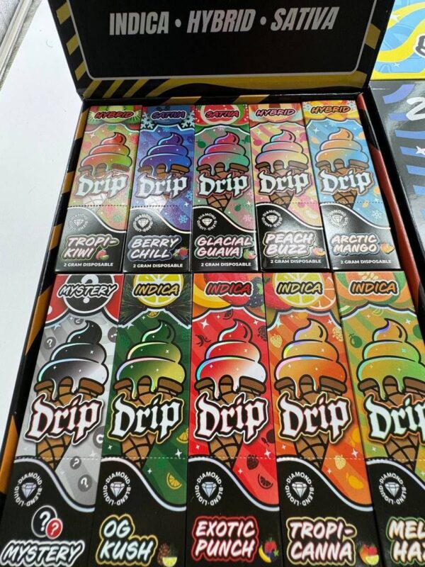 Experience the ultimate in vaping luxury with the DRIP 2G DISPOSABLE.