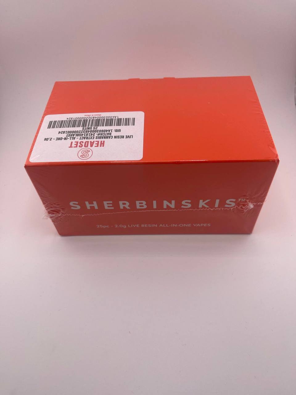 SHERBINSKIS 2G LIVE RESIN DISPOSABLE The SHERBINSKIS 2G Live Resin Disposable delivers a full-spectrum, flavor-rich journey with double the capacity.