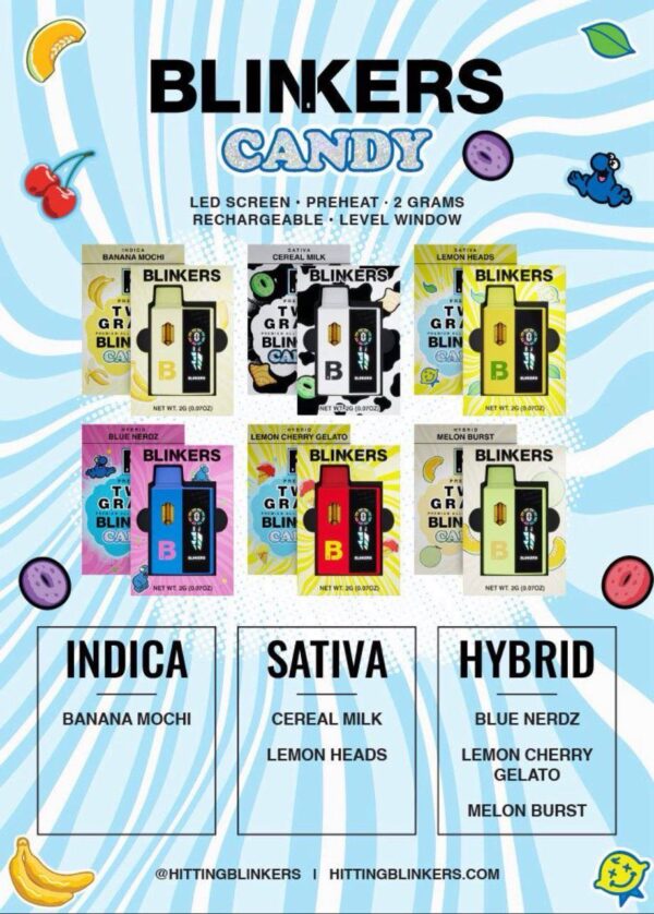 Designed with precision, the BLINKERS 2G Disposable holds a generous 2 grams of premium extract, ensuring longer sessions and fewer replacements.