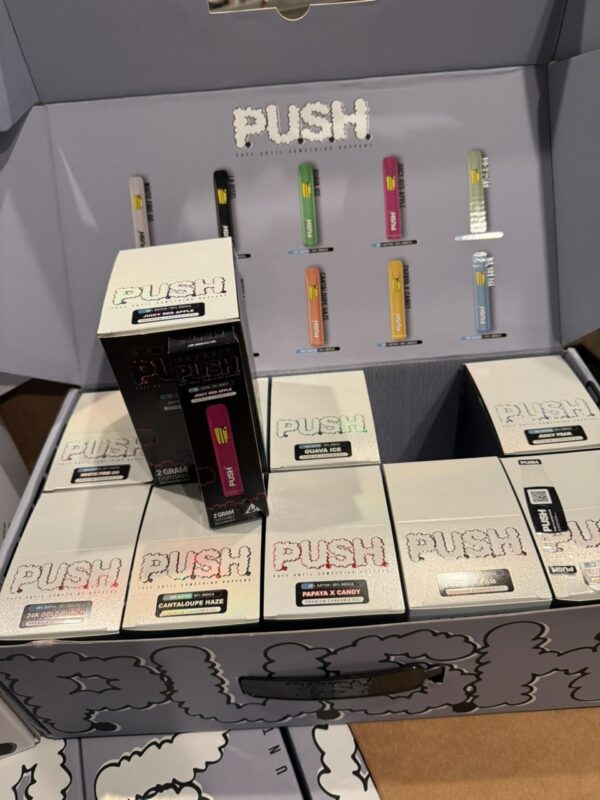 The Push 2G Disposable is your go-to choice for high-quality, long-lasting vaping, delivering 2 grams of premium, lab-tested extract in a sleek, portable device.