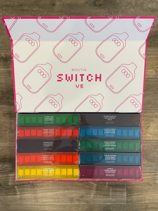 BOUTIQ SWITCH V5 where flavor, convenience, and performance come together in one sleek device.