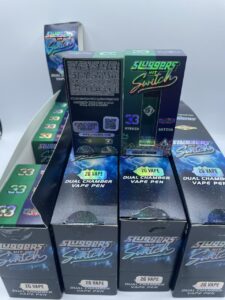 Step up to the plate with Sluggers Hit Switch 2g Vape. Experience a massive 2g of premium distillate, a revolutionary adjustable airflow switch, and legendary flavor that lasts from the first puff to the last.