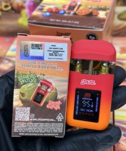 SPLITZ 2G Dual Chamber Disposable Vape | Two flavors, one device. Switch from fruity to icy in a second. Featuring a rechargeable battery and 2G of liquid. Discover the future of disposable vaping.