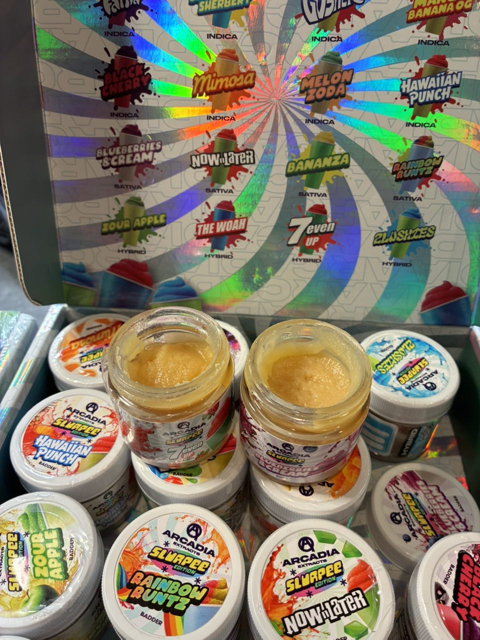 ARCADIA EXTRACTS Experience the iconic taste of Slurpee in a premium vape! Arcadia Extracts Slurpee Edition delivers a sweet, fruity, and chillingly smooth flavor rush.